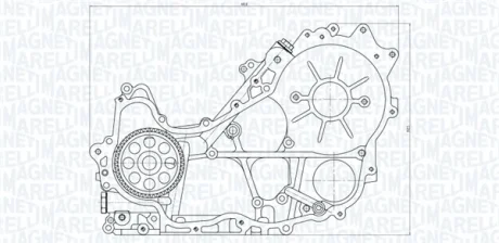 TOYOTA Оливний насос HILUX VII 2.5 D 4WD 05-15, DYNA 2.5 01- MAGNETI MARELLI 351516000118