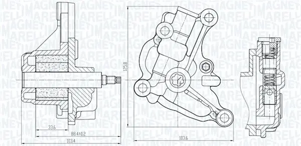 (УВАЖНО! не для ОЕ 15010-BV81A) NISSAN Оливний насос JUKE 1.6 10-, NV200 1.6 10-, QASHQAI / QASHQAI +2 I 1.6 07- MAGNETI MARELLI 351516000154 (фото 1)