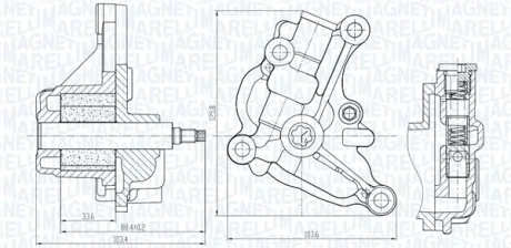 (УВАЖНО! не для ОЕ 15010-BV81A) NISSAN Оливний насос JUKE 1.6 10-, NV200 1.6 10-, QASHQAI / QASHQAI +2 I 1.6 07- MAGNETI MARELLI 351516000154