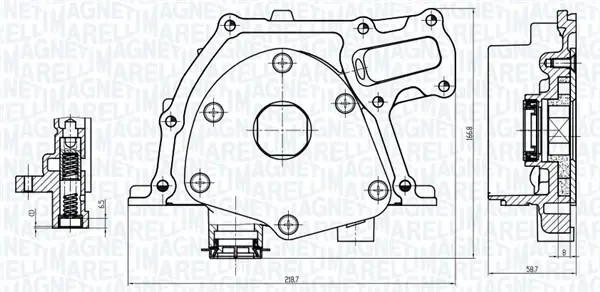 SUZUKI Оливний насос SX4 2.0 DDiS 09-, LANCIA, OPEL, FIAT MAGNETI MARELLI 351516000157 (фото 1)