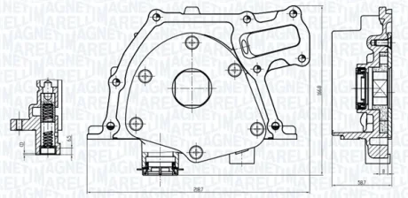 SUZUKI Оливний насос SX4 2.0 DDiS 09-, LANCIA, OPEL, FIAT MAGNETI MARELLI 351516000157