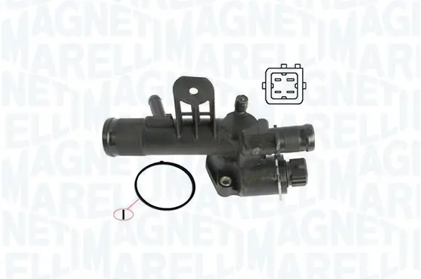 RENAULT термостат з корпусом Megane 1.5dCi 03-, Scenic, NISSAN Almera. MAGNETI MARELLI 352317004550 (фото 1)
