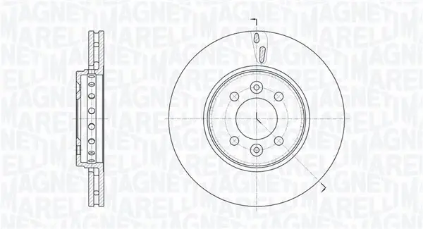 Magneti Marelli Гальмівний диск MAGNETI MARELLI 361302040787 (фото 1)