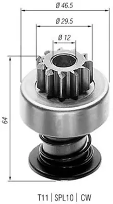 Ведущая шестерня MAGNETI MARELLI 940113020025 (фото 1)
