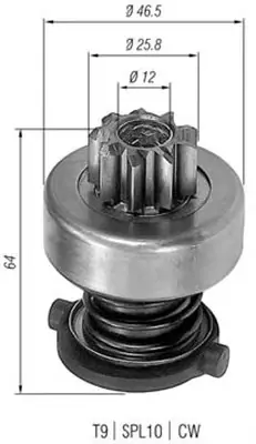 Ведущая шестерня MAGNETI MARELLI 940113020122 (фото 1)