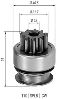 Ведущая шестерня, стартер MAGNETI MARELLI 940113020177
