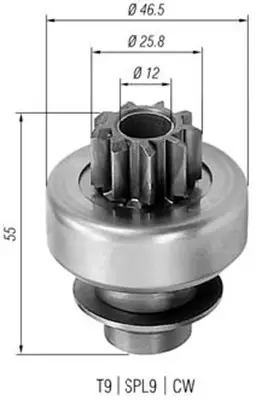 Ведущая шестерня MAGNETI MARELLI 940113020405 (фото 1)