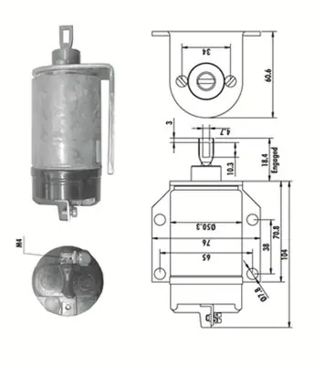 Реле втягуюче MAGNETI MARELLI 940113050245 (фото 1)