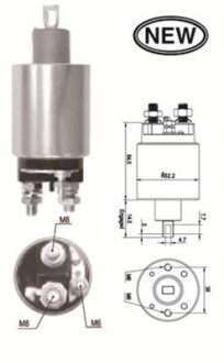 Реле втягуюче Ducato 1.9-2.5 D/TD /JUMPER 2.8D/TD MAGNETI MARELLI 940113050559