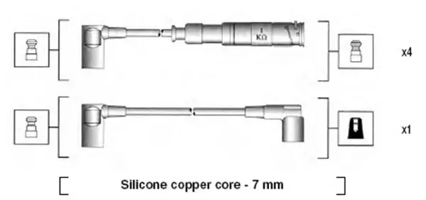 Комплект проводов зажигания MAGNETI MARELLI 941115020651 (фото 1)
