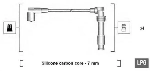 Комплект проводов зажигания MAGNETI MARELLI 941125310683 (фото 1)