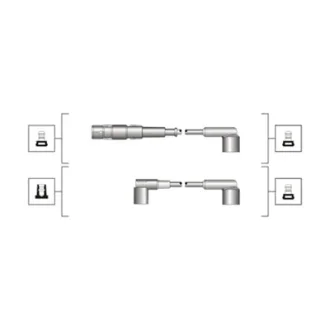 Комплект дротів запалювання (вир-во Magneti Marelli кор.код. MSQ0048) MAGNETI MARELLI 941319170048
