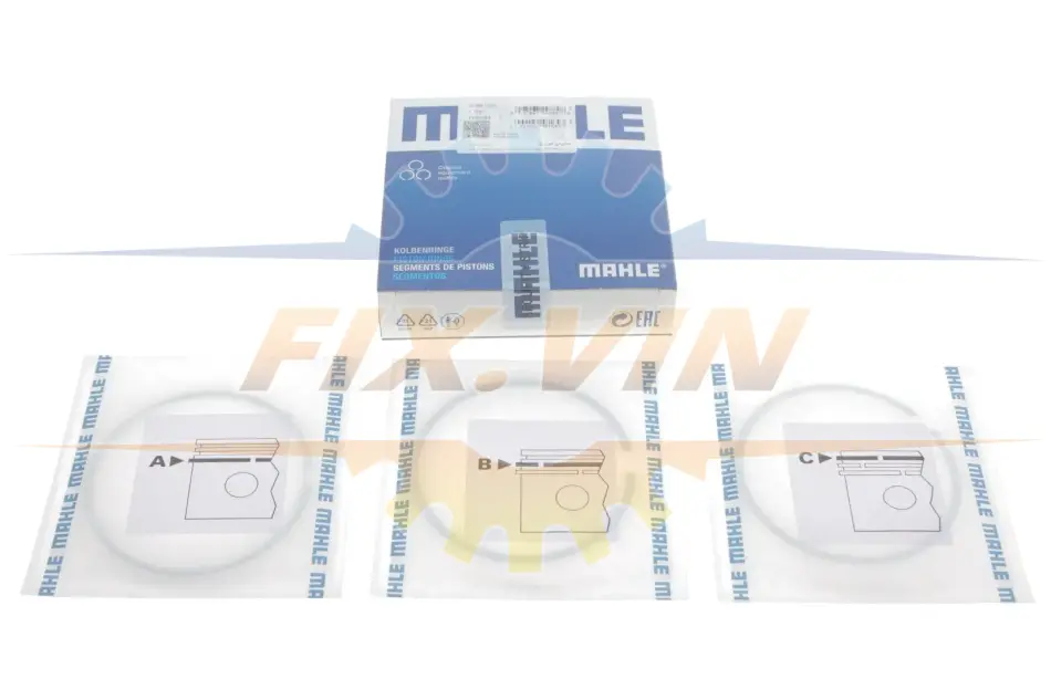 Комплект поршневих кілець Mahle MB C-E200,220 2,0-2,2CDI 06- MAHLE / KNECHT 001 36 N0 (фото 1)