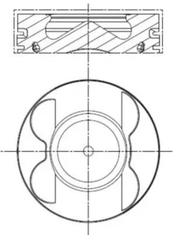 Поршень з кільцями MB 83,01 OM 642 цил. 1-3 (вир-во Mahle) https://catalog.mahle-aftermarket.com/eu/index.xhtml MAHLE / KNECHT 001 PI 00106 000