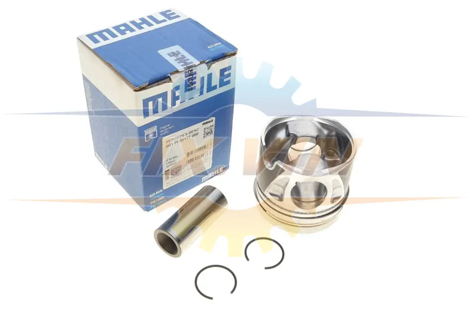 Поршень з кільцями MB 83,00 OM651 прямий шатун (вир-во Mahle) MAHLE / KNECHT 001 PI 00177 000 (фото 1)