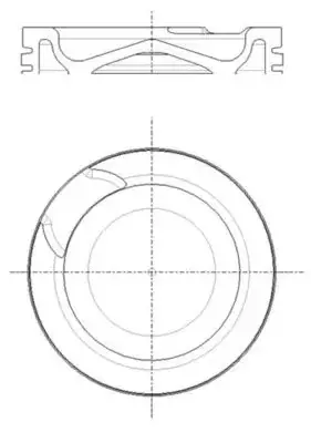 Поршень MB OM 471.900/902/906/909/926 MAHLE / KNECHT 001 PI 00191 000 (фото 1)