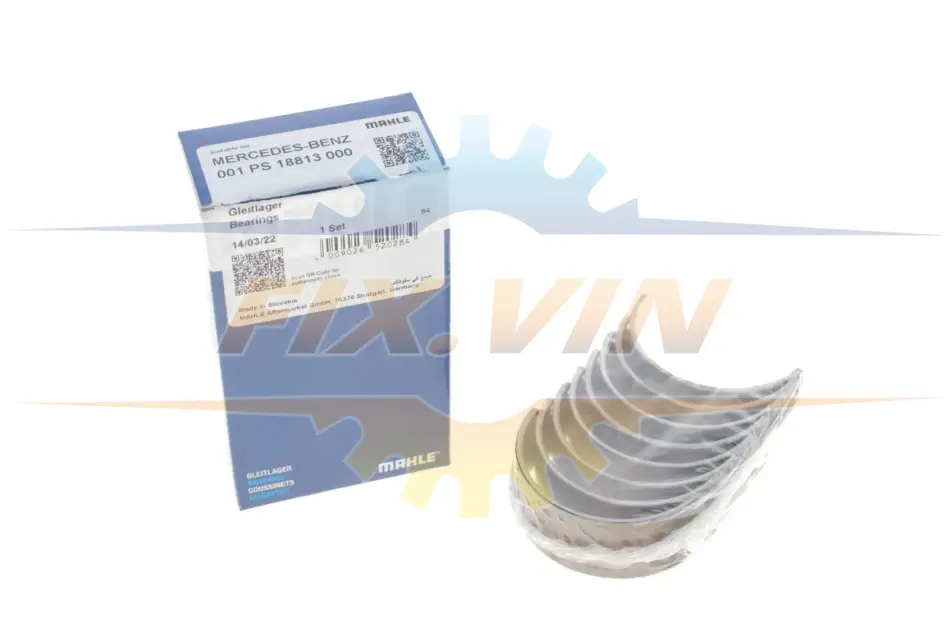 Підшипники ковзання шатунні MAHLE MAHLE / KNECHT 001 PS 18813 000 (фото 1)