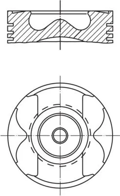 MAHLE Поршень MAHLE / KNECHT 004 57 03 (фото 1)