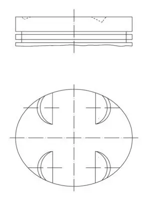 A_Поршень Mahle MB E,C class (S211,W211,W203,W204) 3,5 05- MAHLE / KNECHT 0052401 (фото 1)