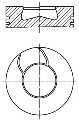 Поршень MAHLE / KNECHT 0084100 (фото 1)