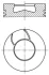 Поршень MAHLE / KNECHT 0084100 (фото 1)
