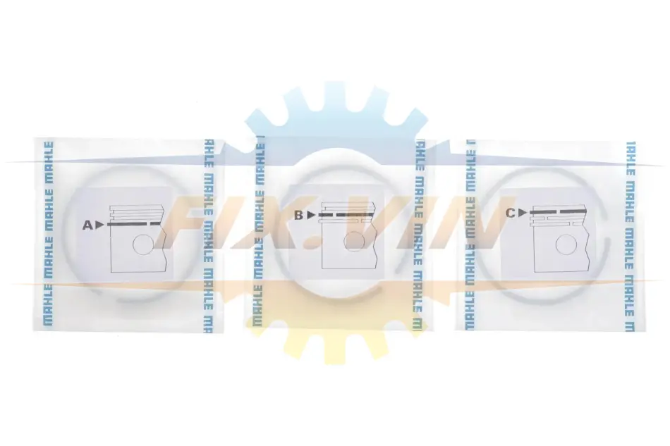 Комплект поршневих кілець Mahle FIAT MAHLE / KNECHT 00865N1 (фото 1)