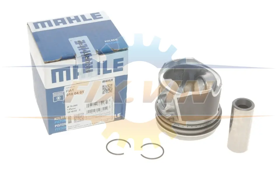Поршень з кільцями FIAT 70,20 1,3TD 16V 03- (вир-во Mahle) MAHLE / KNECHT 010 04 01 (фото 1)