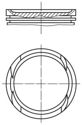 Поршень MAHLE / KNECHT 0100502 (фото 1)