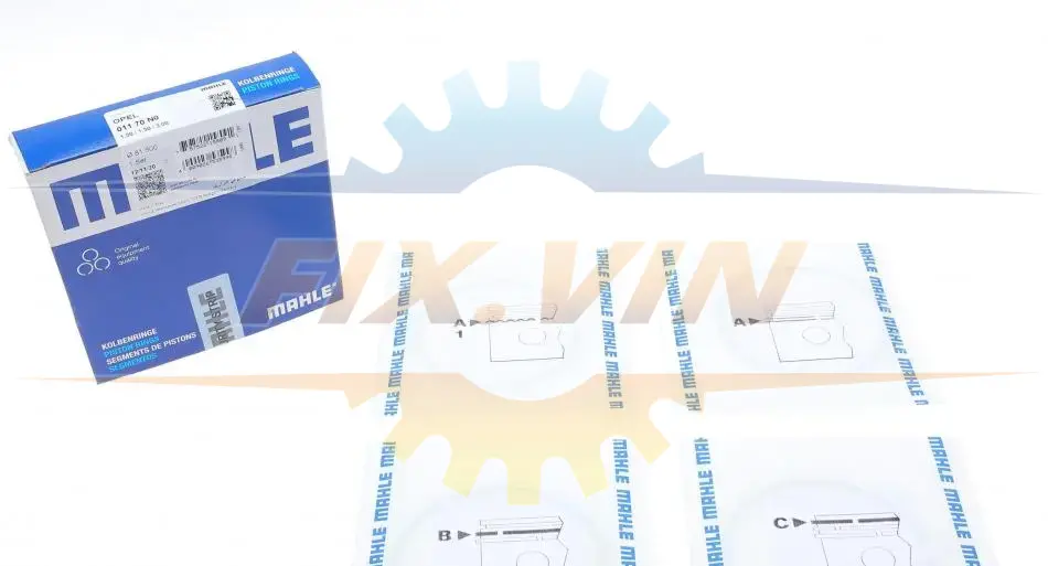 Комплект поршневих кілець Mahle OPEL MAHLE / KNECHT 011 70 N0 (фото 1)