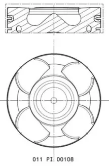 Поршень MAHLE / KNECHT 011 PI 00108 000
