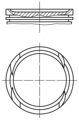Поршень MAHLE / KNECHT 011PI00112000 (фото 1)