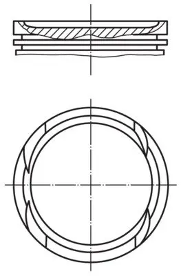 Поршень з кільцями OPEL/CHEVROLET 73,00 mm 1,4 16V B14NET/A14NET (вир-во Mahle) https://catalog.mahle-aftermarket.com/eu/index.xhtml MAHLE / KNECHT 011 PI 00112 002 (фото 1)