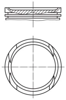 Поршень з кільцями OPEL/CHEVROLET 73,00 mm 1,4 16V B14NET/A14NET (вир-во Mahle) https://catalog.mahle-aftermarket.com/eu/index.xhtml MAHLE / KNECHT 011 PI 00112 002