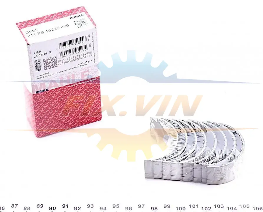 Вкладиші шатунні Mahle OPEL MAHLE / KNECHT 011PS19225000 (фото 1)