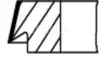 Набір кільця поршня MAHLE / KNECHT 011RS101000N0 (фото 2)