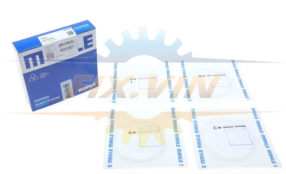 Комплект поршневих кілець Mahle OPEL MAHLE / KNECHT 012 02 N0 (фото 1)