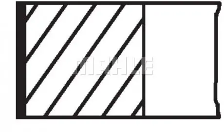 Кільця поршневі OPEL 81.0 (1.2/1.2/2) X18XE1/Z18XE/Z18XEL/Z18XER (вир-во Mahle) MAHLE / KNECHT 012 02 N1