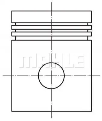 Поршень Opel ASTRA/VECTRA Z16XEP 03- (79.25mm/+0.25) MAHLE / KNECHT 012 21 02 (фото 1)