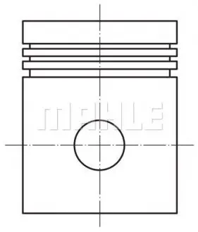 Поршень Opel ASTRA/VECTRA Z16XEP 03- (79.25mm/+0.25) MAHLE / KNECHT 012 21 02
