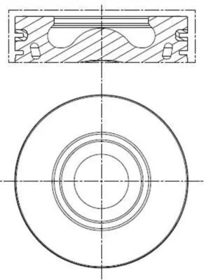Поршень MAHLE / KNECHT 013 PI 00136 000 (фото 1)