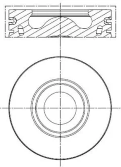 Поршень двигуна MAHLE / KNECHT 013 PI 00136 002