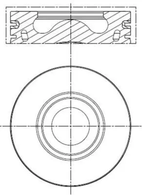 Поршень Citroen Jumper II/Peugeot Boxer 2.2HDi 06- (86.00mm/STD) MAHLE / KNECHT 013 PI 00137 000 (фото 1)