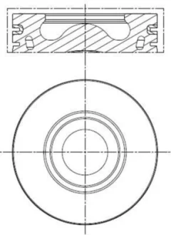 MAHLE 013PI00137000 Поршень MAHLE / KNECHT 013 PI 00137 000