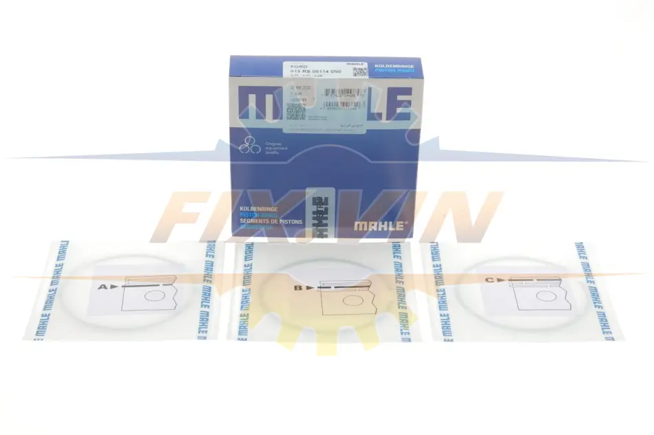 Комплект поршневих кілець Mahle FORD Transit 06- MAHLE / KNECHT 013 RS 00114 0N0 (фото 1)
