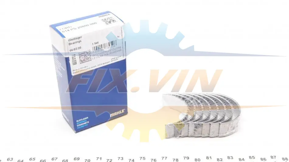 Вкладиші MAHLE / KNECHT 014 PS 20800 000 (фото 1)
