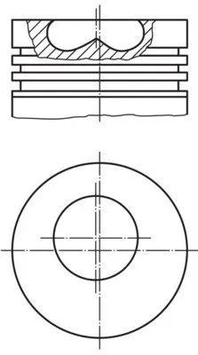 Поршень MAHLE / KNECHT 0150600 (фото 1)