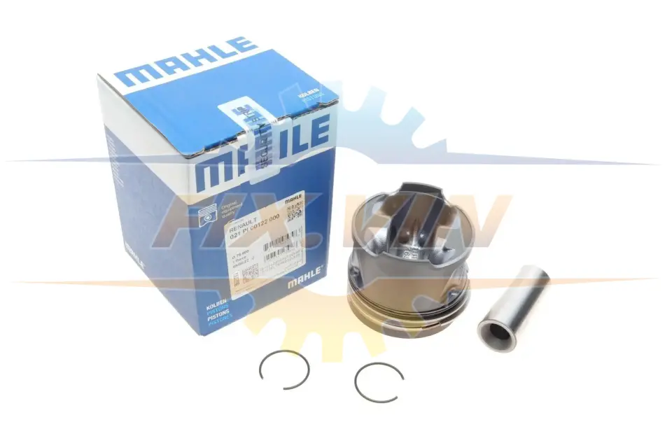 Поршень з кільцями RENAULT 76,00 K9K802 2008- (вир-во Mahle) https://catalog.mahle-aftermarket.com/eu/index.xhtml MAHLE / KNECHT 021 PI 00122 000 (фото 1)