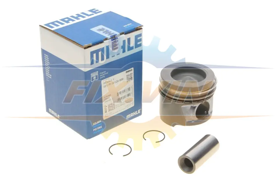 Поршень з кільцями RENAULT 76,00 K9K 2008- (вир-во Mahle) https://catalog.mahle-aftermarket.com/eu/index.xhtml MAHLE / KNECHT 021 PI 00124 000 (фото 1)
