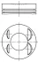 Поршень з кільцями DACIA /RENAULT/NISSAN 72,20 1.2 TCe 16V H5F 13- (вир-во MAHLE) MAHLE / KNECHT 021 PI 00127 000 (фото 1)