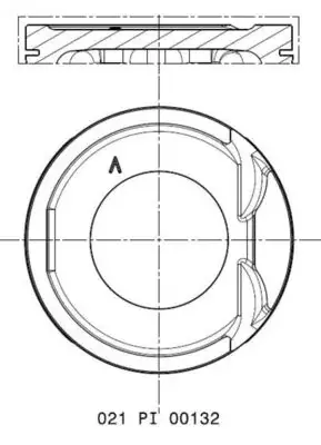 Поршень з кільцями RENAULT 79,50 1,6 16V K4M (вир-во Mahle) MAHLE / KNECHT 021 PI 00132 000 (фото 1)